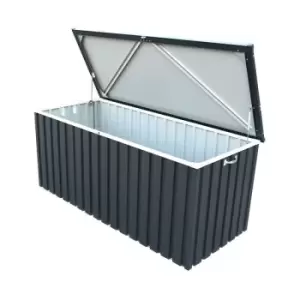 Sapphire - Metal Cushion Storage Box 6x2 Grey - Anthracite Grey