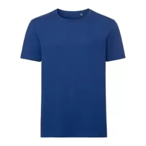 Russell Mens Authentic Pure Organic T-Shirt (XS) (Bright Royal)