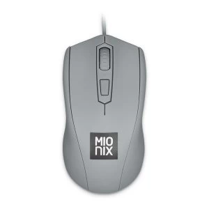 Mionix - Avior Optical 5000dpi Gaming Mouse Wired USB Shark Fin (Grey)
