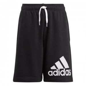 adidas BL Fleece Shorts Junior Boys - BLACK/WHITE