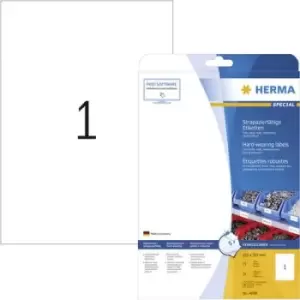 Herma 4698 Labels 210 x 297mm Polyester film White 25 pc(s) Permanent All-purpose labels, Weatherproof labels