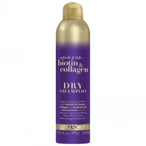 OGX Refresh and Full+ Biotin and Collagen Dry Shampoo 165ml