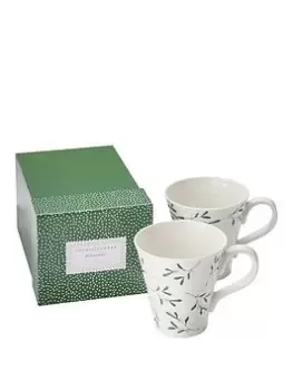 Portmeirion Sophie Conran Mistletoe Set Of 2 Mugs