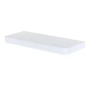 Arran 50cm wide floating shelf kit - matt white