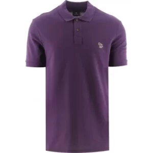 Paul Smith Purple Short Sleeve Zebra Polo Shirt