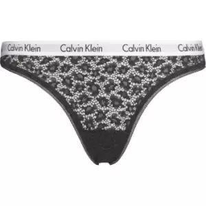 Calvin Klein Caros Lace Brazilian Briefs - Black