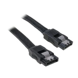 BitFenix Alchemy SATA 6GB/s braided cable 30cm - Black