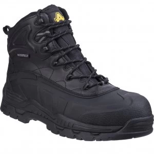 Amblers Mens Safety FS430 Hybrid Waterproof Non-Metal Safety Boots Black Size 6