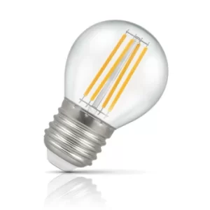 Crompton Golfball LED Light Bulb E27 6.5W (60W Eqv) Warm White Filament