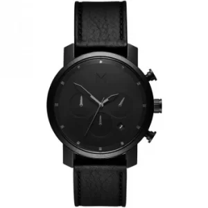 MVMT Black Leather Chrono 40 Watch MC02-BLBL