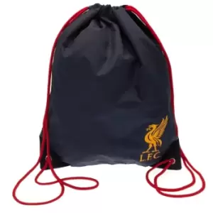 Liverpool FC Gym Drawstring Bag (One Size) (Navy/Red)
