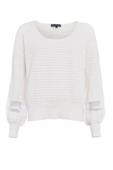 French Connection Astra Knit Jumper White