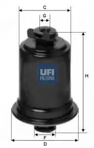 UFI 31.558.00 Fuel Filter Petrol