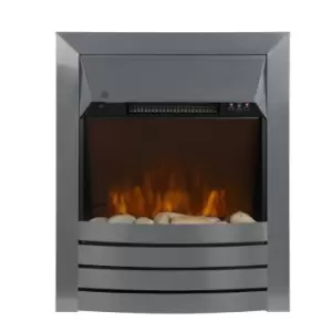 Zanussi 2kW Stainless Steel Electric Inset Fire