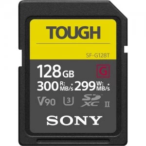 Sony 128GB 300MB/s SF-G Tough Series UHS-II SDXC Memory Card - SF-G128T