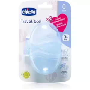 Chicco Double Soother Holder dummy box Blue 1 pc