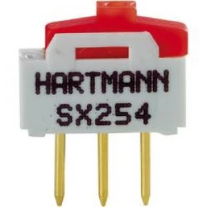 Slide switch 12 Vdc 0.5 A 1 x OnOn Hartmann SX254