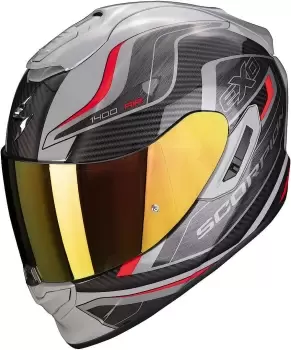 Scorpion EXO 1400 Air Attune Helmet, black-grey-red, Size S, black-grey-red, Size S
