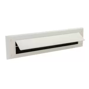 Fixman Letterbox Draught Seal with Flap - 338 x 78mm White