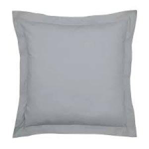 Bedeck of Belfast Grey Pima Cotton 200 Thread Count Saffi' Square Oxford Pillow Case