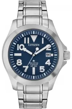 Gents Citizen Eco-Drive Titanium Bracelet Watch BN0116-51L