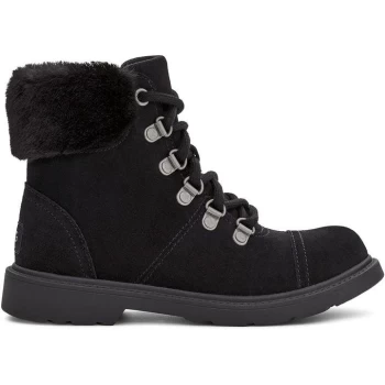 Ugg Azell Hiker Boot Child - Black Suede