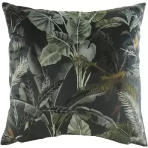 Evans Lichfield Kiable Leaves Cushion Cover (One Size) (Green) - Green