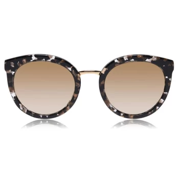 Dolce & Gabbana Cube Black/Gold 0DG4268 Round Sunglasses - BORDEAUX
