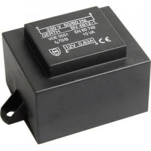PCB mount transformer 1 x 230 V 1 x 18 V AC 10 VA 555 mA