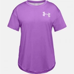 Urban Armor Gear HeatGear Short Sleeve T Shirt Junior Girls - Purple