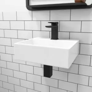 Cloakroom Wall Hung Basin and Waste 405mm - Houston