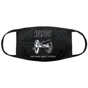 Ac/Dc - About To Rock Face Mask - Black