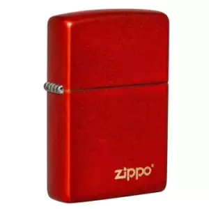 Zippo 49193 Glow In Dark Logo Metallic Red Windproof Lighter