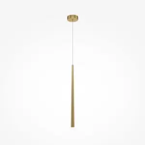 Maytoni Cascade Modern Slim Pendant Ceiling Light Brass Integrated LED 4000K