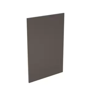 KitchenKIT Base 65cm J-Pull End Panel - Gloss Graphite