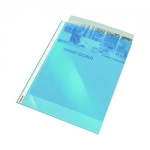 Esselte Punched Pocket 55 Mic Polypropylene A4 Blue Pack of 10 47205