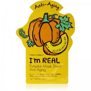 TONYMOLY I'm REAL Pumpkin Sheet Mask with Anti-Wrinkle Effect 1 pc
