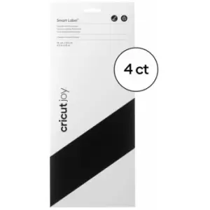 Cricut Joy Smart Label Permanent Writable Black 4 Sheets 5.5" x 13in