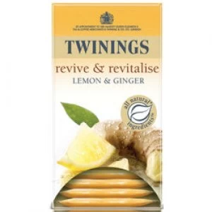 Twinings Lemon and Ginger Tea Bags 20 Pieces
