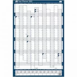 Sasco 2022 Year Planner Portrait Unmounted with Pen Kit 915x610mm Red