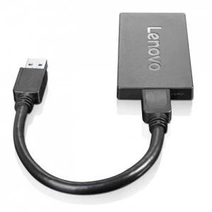 Lenovo 4X90J31021 USB DisplayPort Black Cable Interface/Gender Adapter