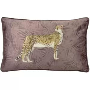 Paoletti Cheetah Forest Cushion Cover (One Size) (Blush) - Blush