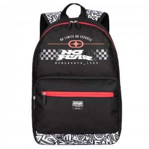 No Fear MX Skate Backpack - Black/Red