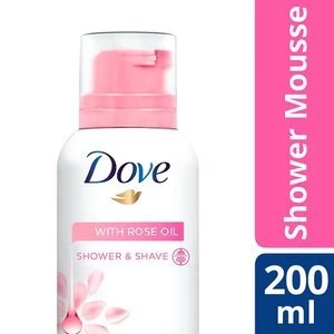 Dove Rose Oil Shower Mousse 200ml
