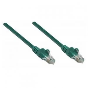 Intellinet Network Patch Cable Cat6 30m Green Copper U/UTP PVC RJ45 Gold Plated Contacts Snagless Booted Polybag