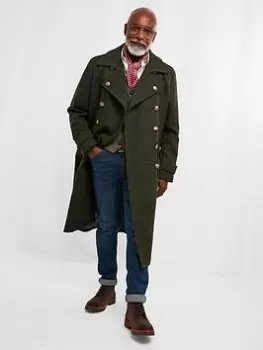 Joe Browns Marvellous Military Coat - Green Size M Men