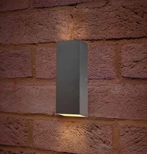 Integral LED Wall Light 8W Pablo Warm White Dark Grey