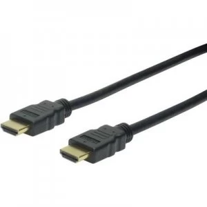 Digitus HDMI Cable 10.00 m Audio Return Channel, gold plated connectors Black [1x HDMI plug - 1x HDMI plug]
