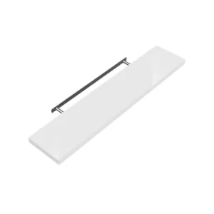 CASARIA Floating Wall Shelf with Wall Mount High-lustre White