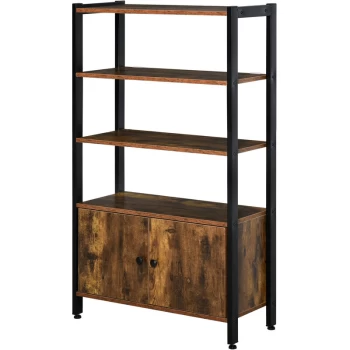 Multifunctional Bookshelf Storage Cabinet Bookcase w/ Shelves & Cupboard - Homcom